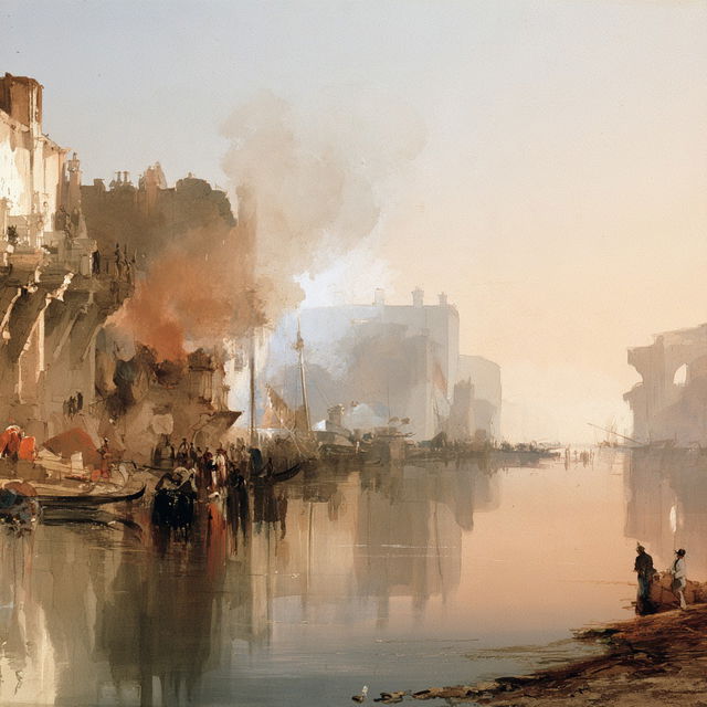 Richard Parkes Bonington style, Midjourney V8.2, render 3 of 4