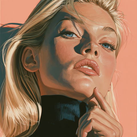 Richard Phillips style (Painters), Midjourney V8.2