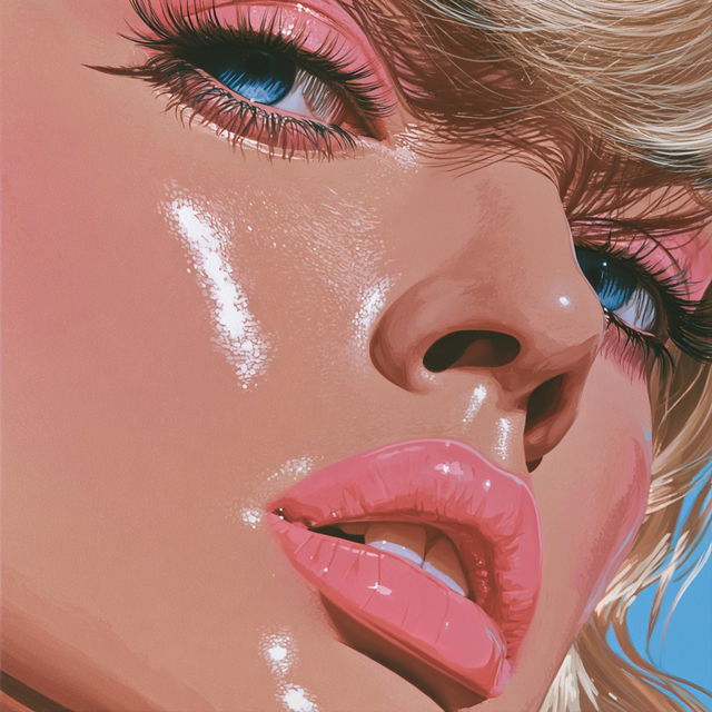 Richard Phillips style, Midjourney V8.2, render 3 of 4