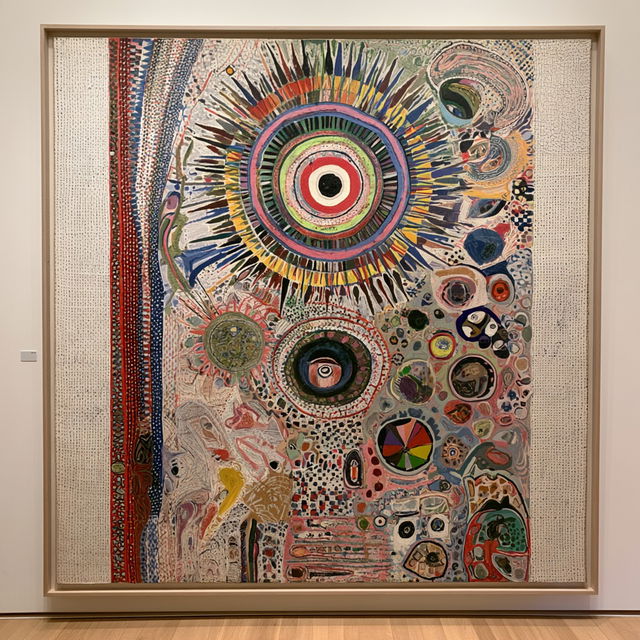 Richard Pousette-Dart style, Midjourney V8.2, render 2 of 4
