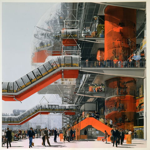 Richard Rogers style (Architects), Midjourney V8.2