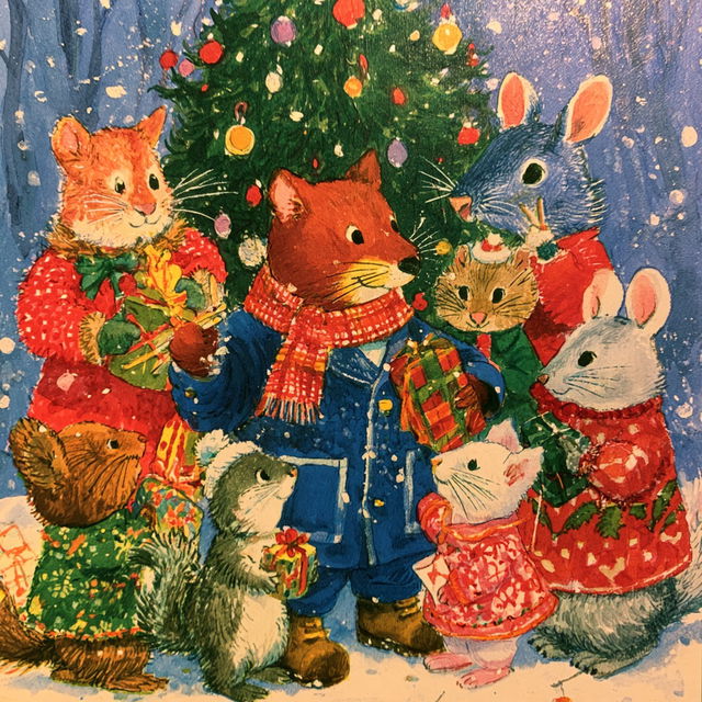 Richard Scarry style, Midjourney V8.2, render 4 of 4