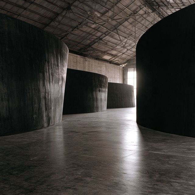 Richard Serra style, Midjourney V8.2, render 3 of 4
