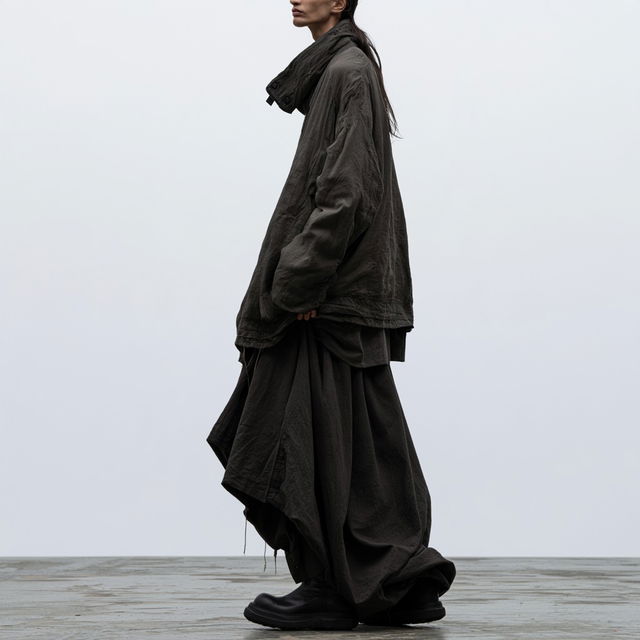 Rick Owens style, Midjourney V8.2, render 1 of 4