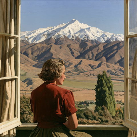 Rita Angus style (Painters), Midjourney V8.2