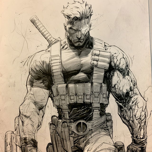 Rob Liefeld style, Midjourney V8.2, render 3 of 4
