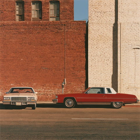 Robert Bechtle style (Painters), Midjourney V8.2