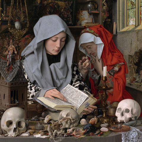 Robert Campin style (Painters), Midjourney V8.2