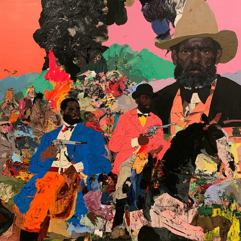 Robert Colescott style (Painters), Midjourney V8.2