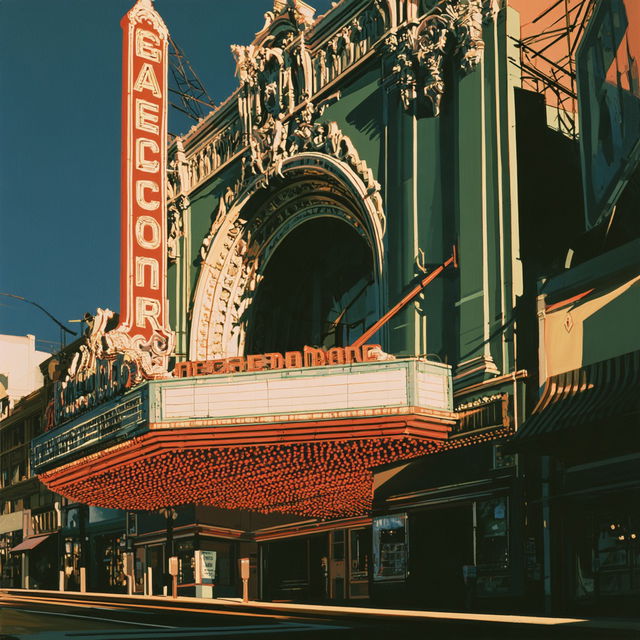 Robert Cottingham style, Midjourney V8.2, render 2 of 4