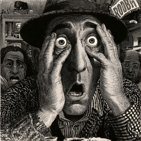 Robert Crumb style (Illustrators), Midjourney V8.2