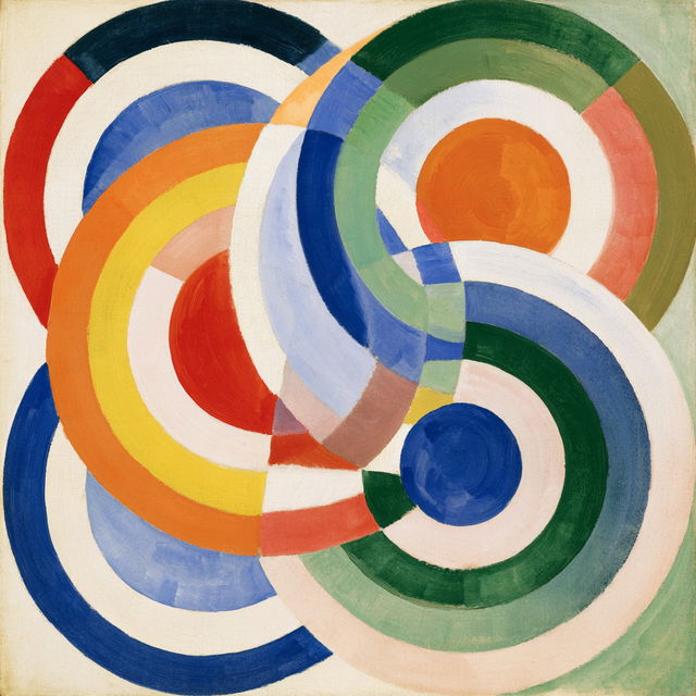 Robert Delaunay style, Midjourney V8.2, render 2 of 4