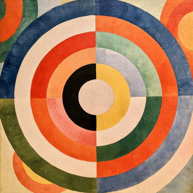 Robert Delaunay style, Midjourney V8.2, render 3 of 4