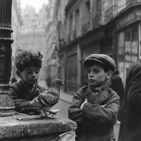 Robert Doisneau style (Photographers), Midjourney V8.2