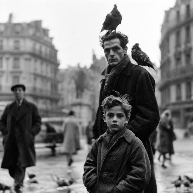 Robert Doisneau style, Midjourney V8.2, render 4 of 4