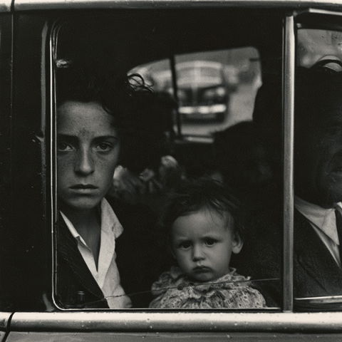 Robert Frank style (Photographers), Midjourney V8.2