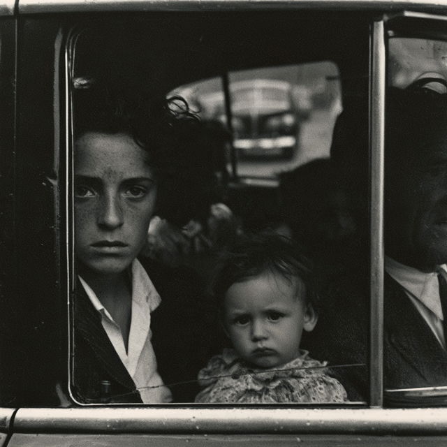 Robert Frank style, Midjourney V8.2, render 1 of 4