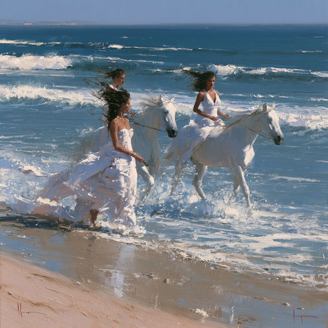 Robert Hagan style, Midjourney V8.2, render 4 of 4