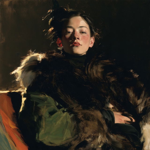 Robert Henri style, Midjourney V8.2, render 3 of 4