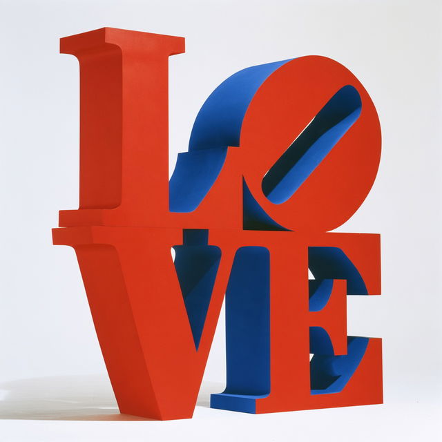 Robert Indiana style, Midjourney V8.2, render 1 of 4