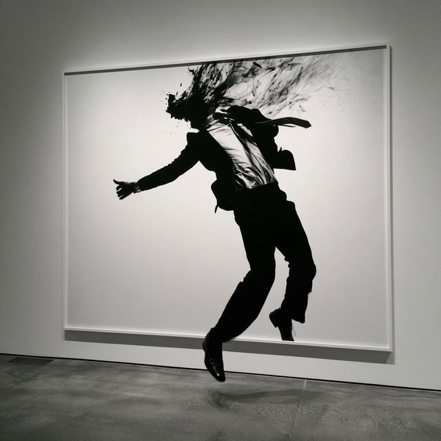 Robert Longo style, Midjourney V8.2, render 1 of 4