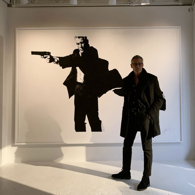 Robert Longo style, Midjourney V8.2, render 3 of 4