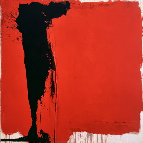 Robert Motherwell style (Painters), Midjourney V8.2