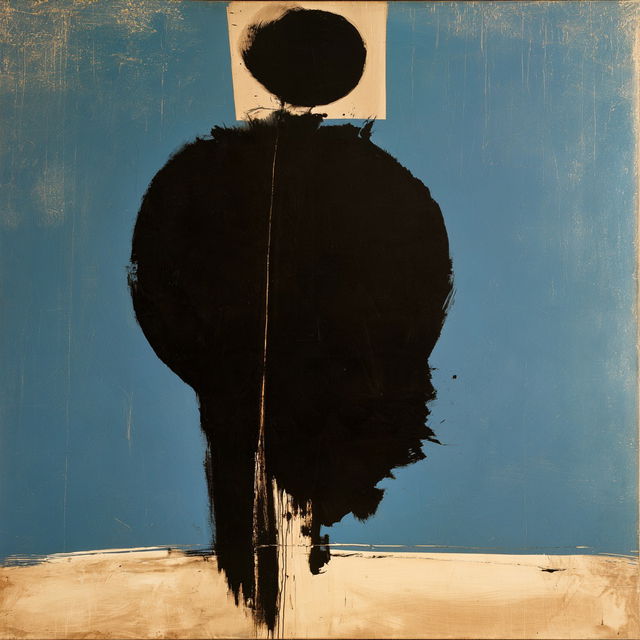 Robert Motherwell style, Midjourney V8.2, render 2 of 4
