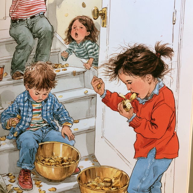 Robert Munsch style, Midjourney V8.2, render 4 of 4