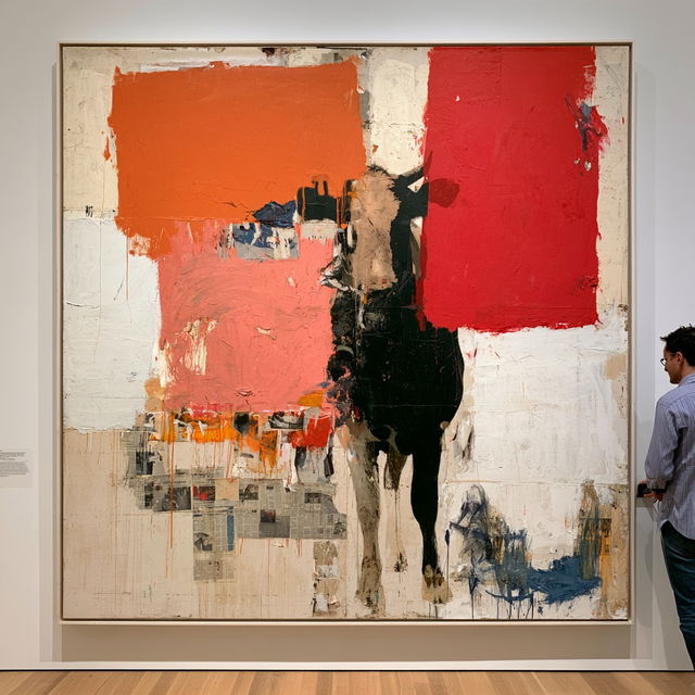Robert Rauschenberg style, Midjourney V8.2, render 3 of 4