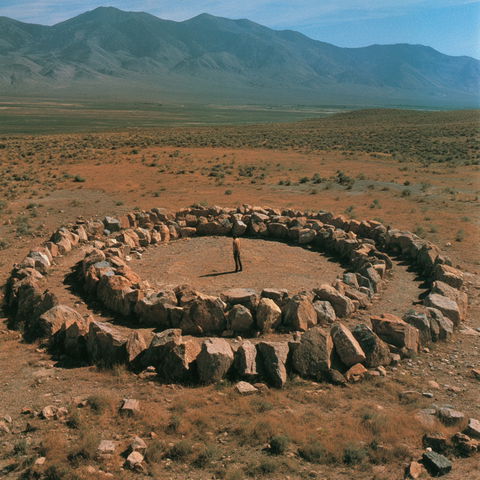 Robert Smithson style (Sculptors), Midjourney V8.2
