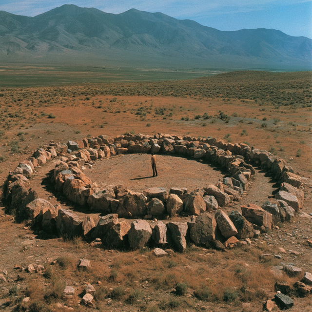 Robert Smithson style, Midjourney V8.2, render 1 of 4