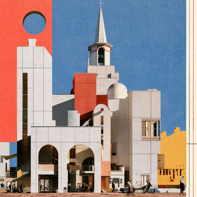Robert Venturi style, Midjourney V8.2, render 4 of 4