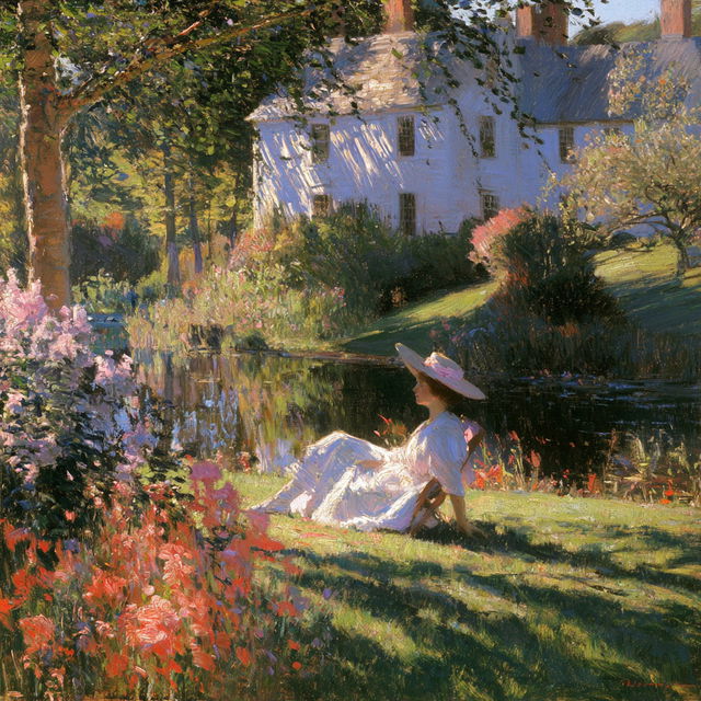 Robert Vonnoh style, Midjourney V8.2, render 2 of 4