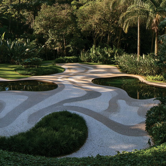 Roberto Burle Marx style, Midjourney V8.2, render 2 of 4