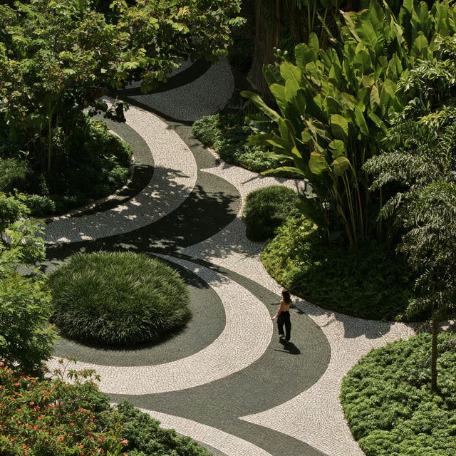 Roberto Burle Marx style, Midjourney V8.2, render 1 of 4
