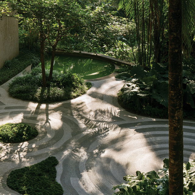 Roberto Burle Marx style, Midjourney V8.2, render 4 of 4