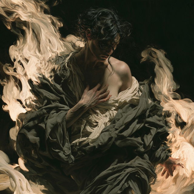Roberto Ferri style, Midjourney V8.2, render 1 of 4