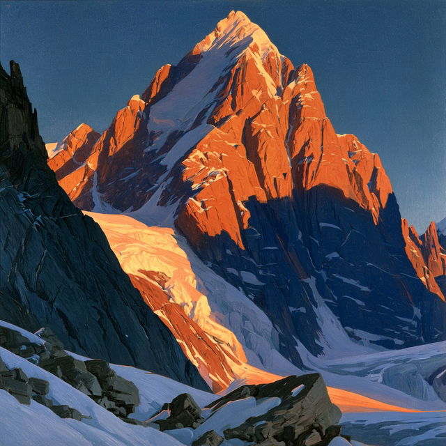 Rockwell Kent style, Midjourney V8.2, render 2 of 4