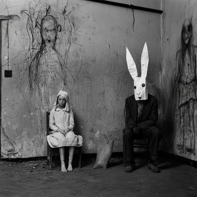 Roger Ballen style, Midjourney V8.2, render 3 of 4