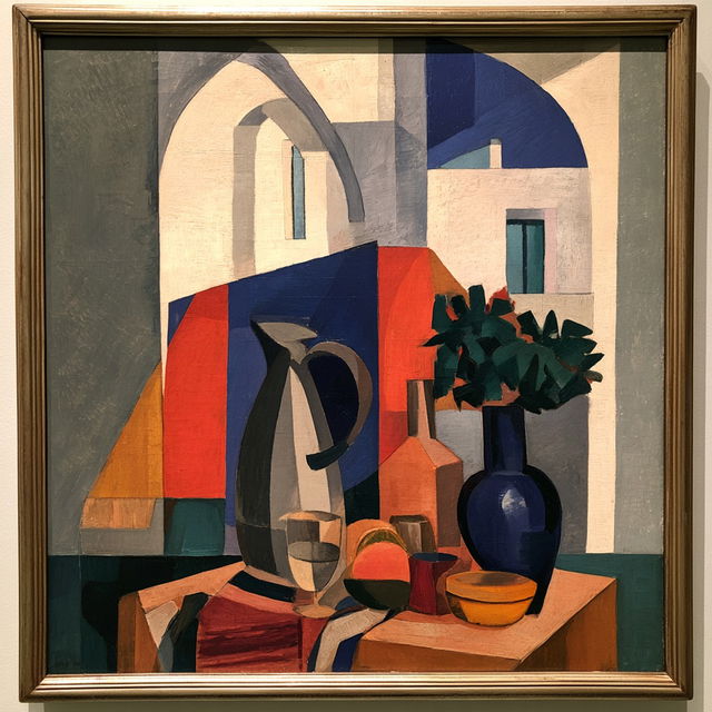 Roger de La Fresnaye style, Midjourney V8.2, render 3 of 4