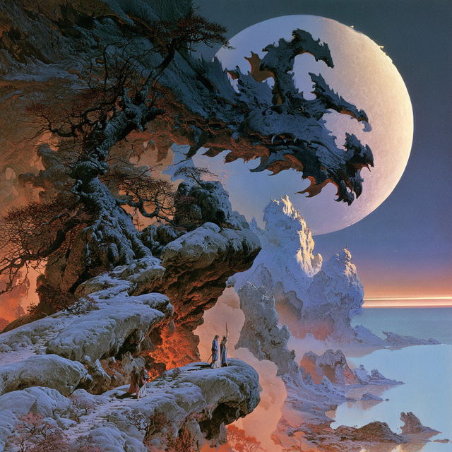 Roger Dean style, Midjourney V8.2, render 3 of 4