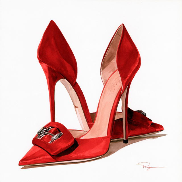 Roger Vivier style, Midjourney V8.2, render 2 of 4