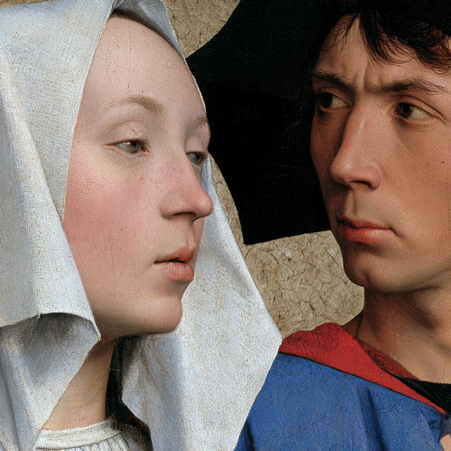 Rogier van der Weyden style, Midjourney V8.2, render 3 of 4