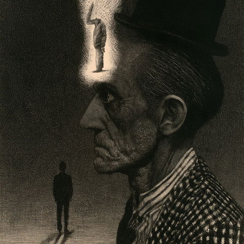 Roland Topor style (Illustrators), Midjourney V8.2