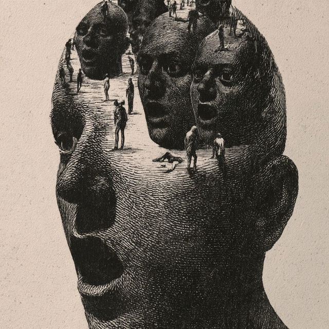 Roland Topor style, Midjourney V8.2, render 4 of 4