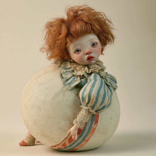 Roly-poly doll style, Midjourney V8.2, render 3 of 4