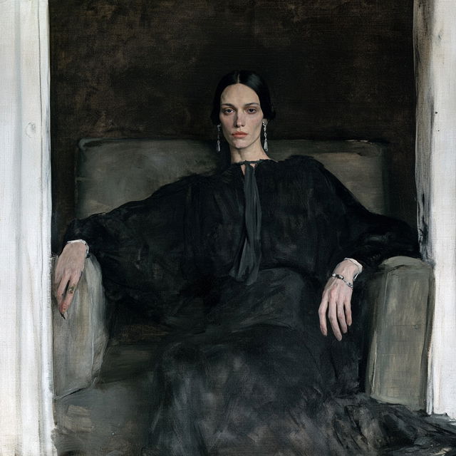 Romaine Brooks style, Midjourney V8.2, render 4 of 4