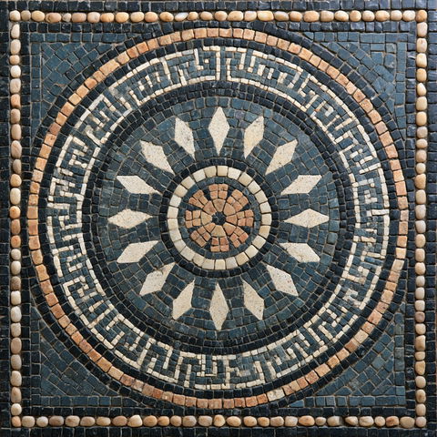 Roman mosaic style (Genres), Midjourney V8.2