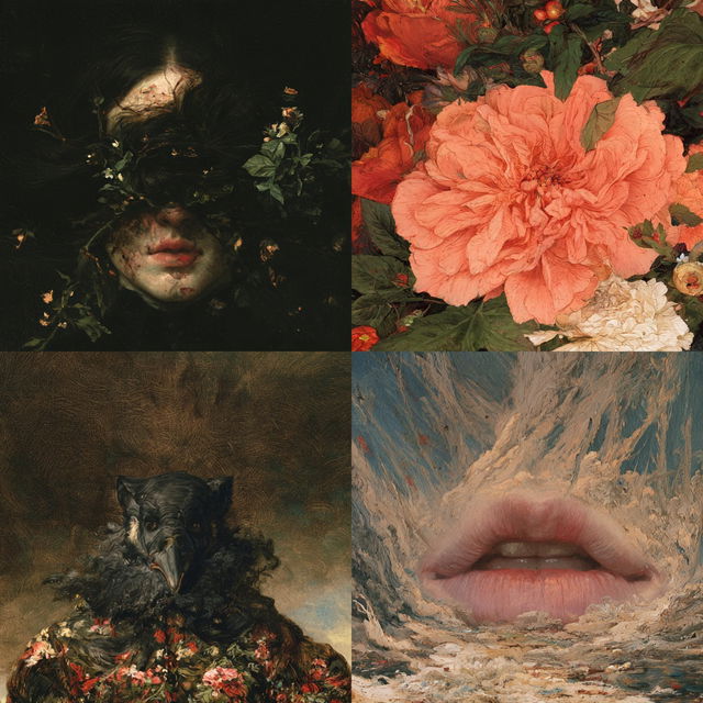 Romanticism style, Midjourney V8.2, render 3 of 4